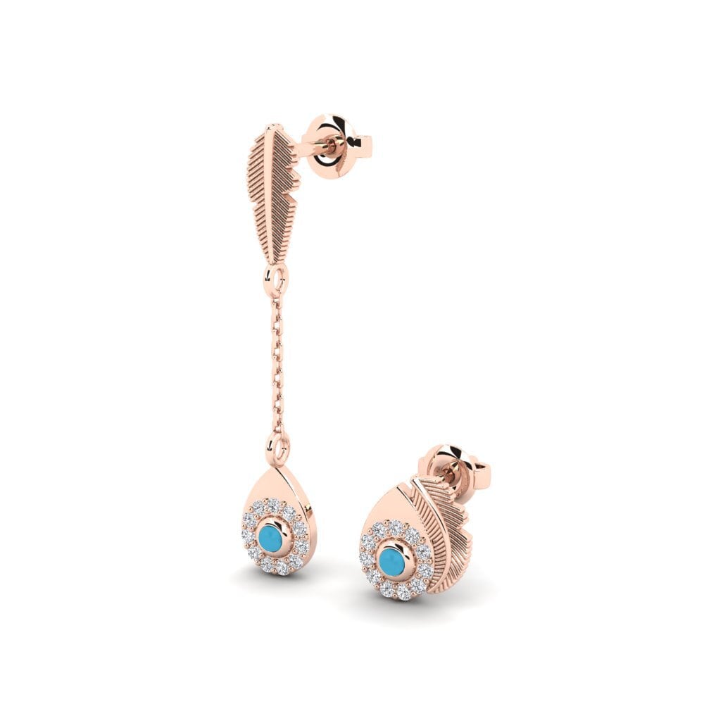 14k Rose Gold Women's Earring Someone - SET