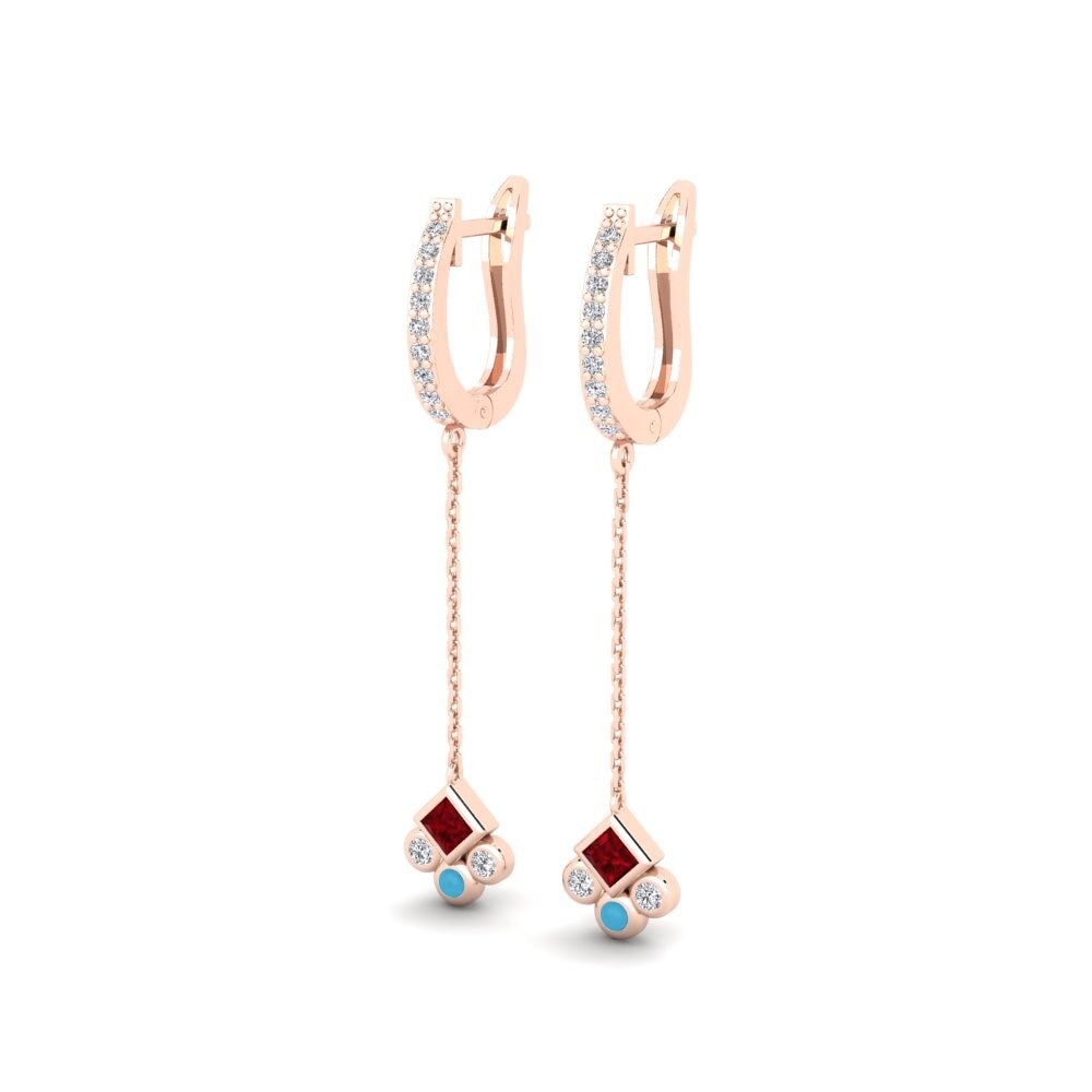 14k Rose Gold Women's Earring Soodne