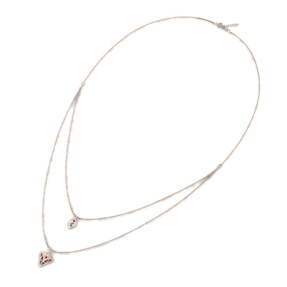 Or rose 375 Collier pour femme Specifically