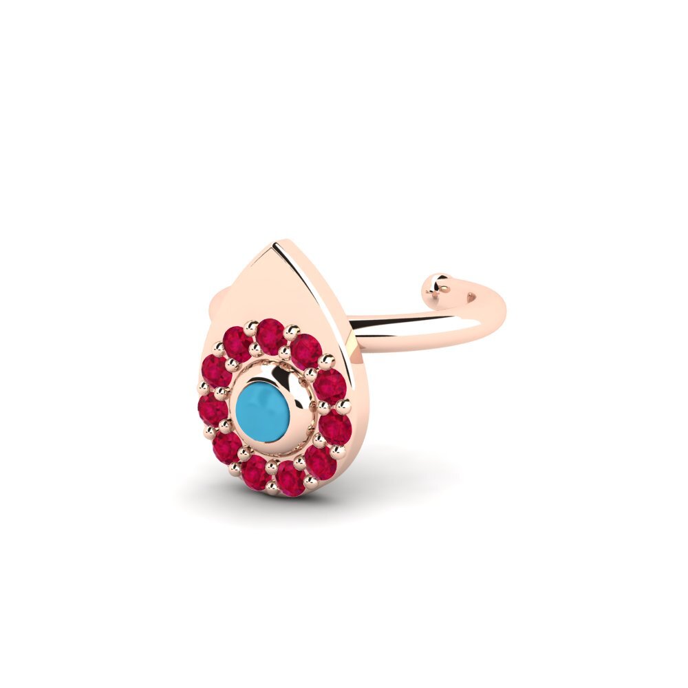 14k Rose Gold Women's Earring Trugs