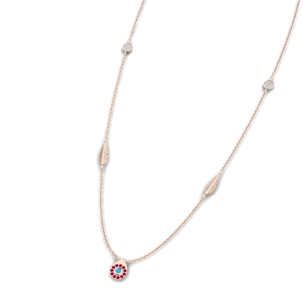Or rose 375 Collier pour femme Tytils