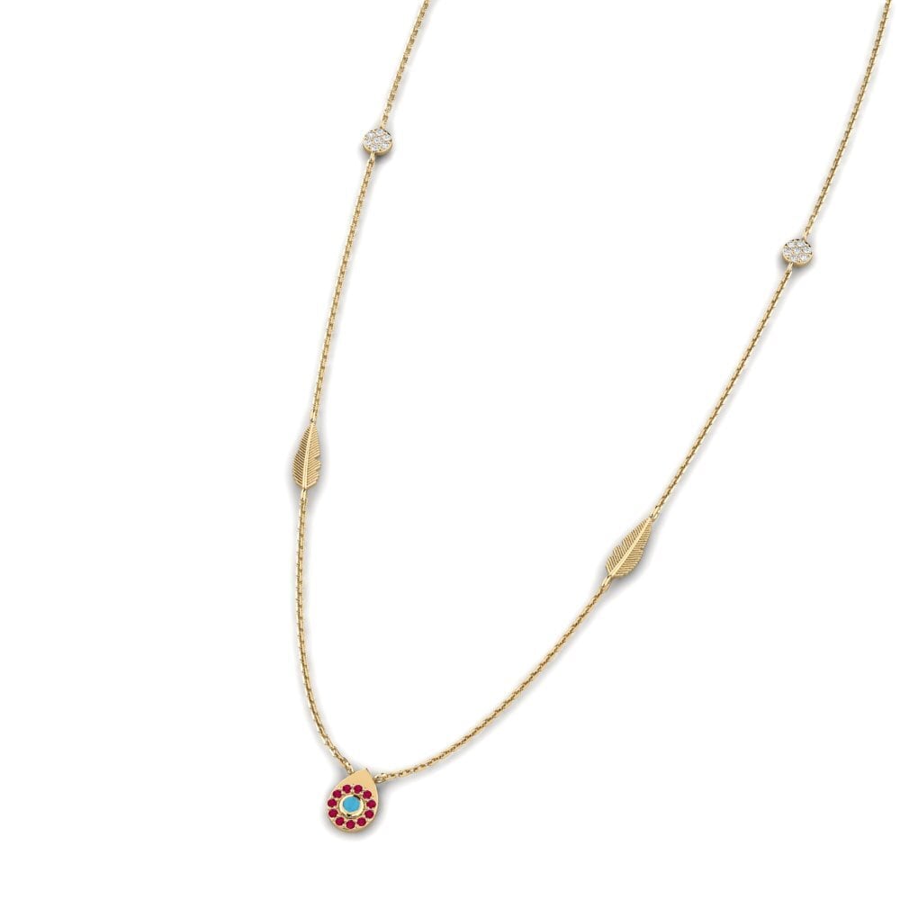 Or Jaune 750 Collier pour femme Tytils