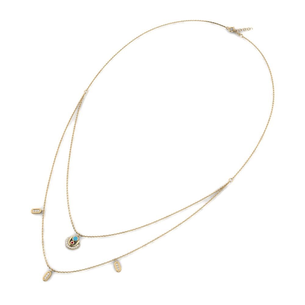 Or Jaune 750 Collier pour femme Uffizi