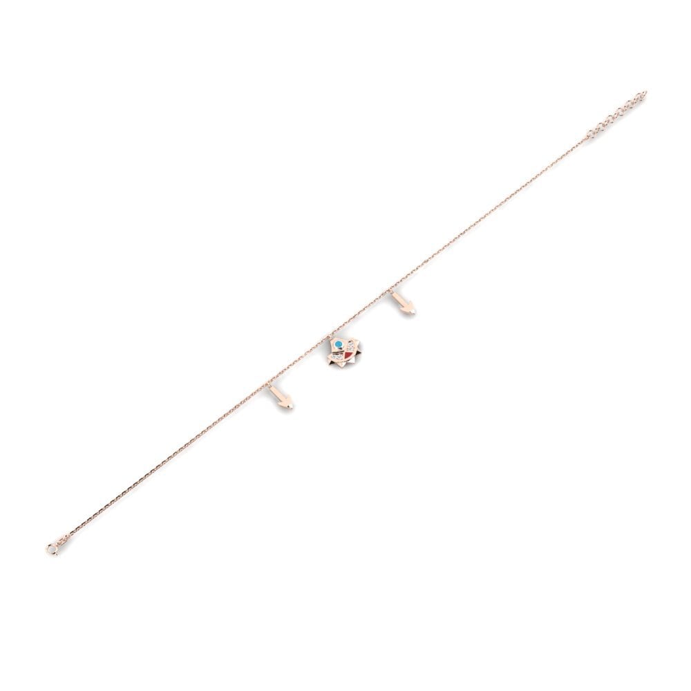 Or rose 375 Bracelet pour femme Ukuri