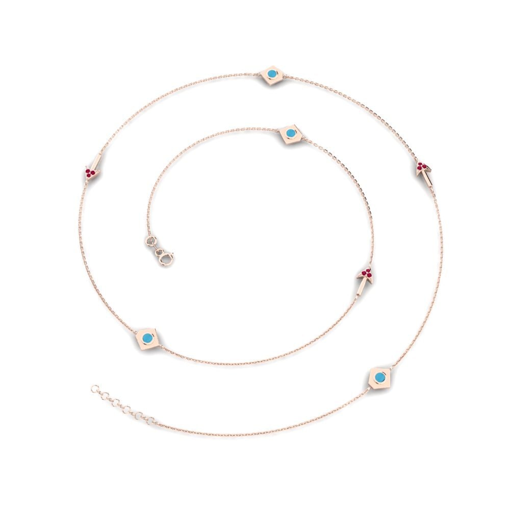 Or rose 375 Collier pour femme Vershina