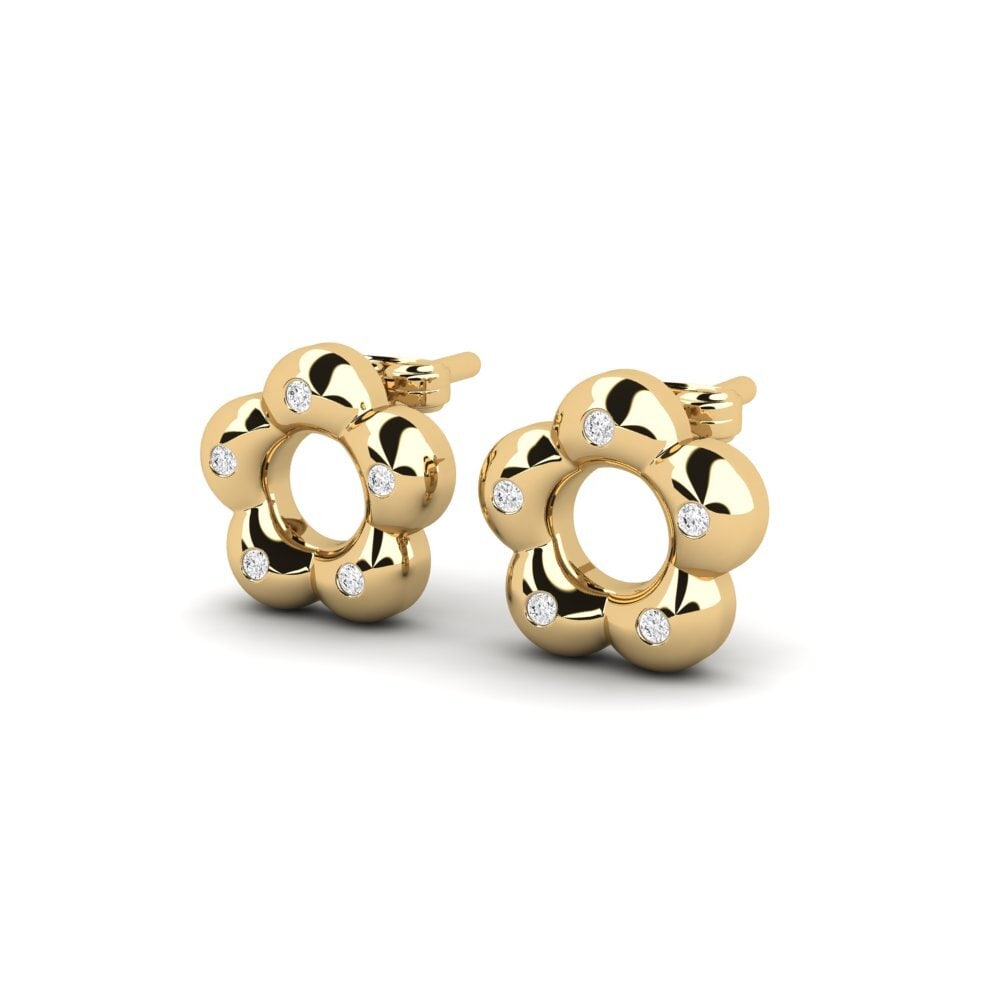 White sapphire Kid's Earring Spinata