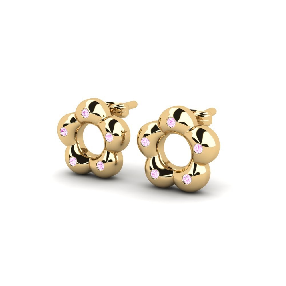 Pink Sapphire Kid's Earring Spinata