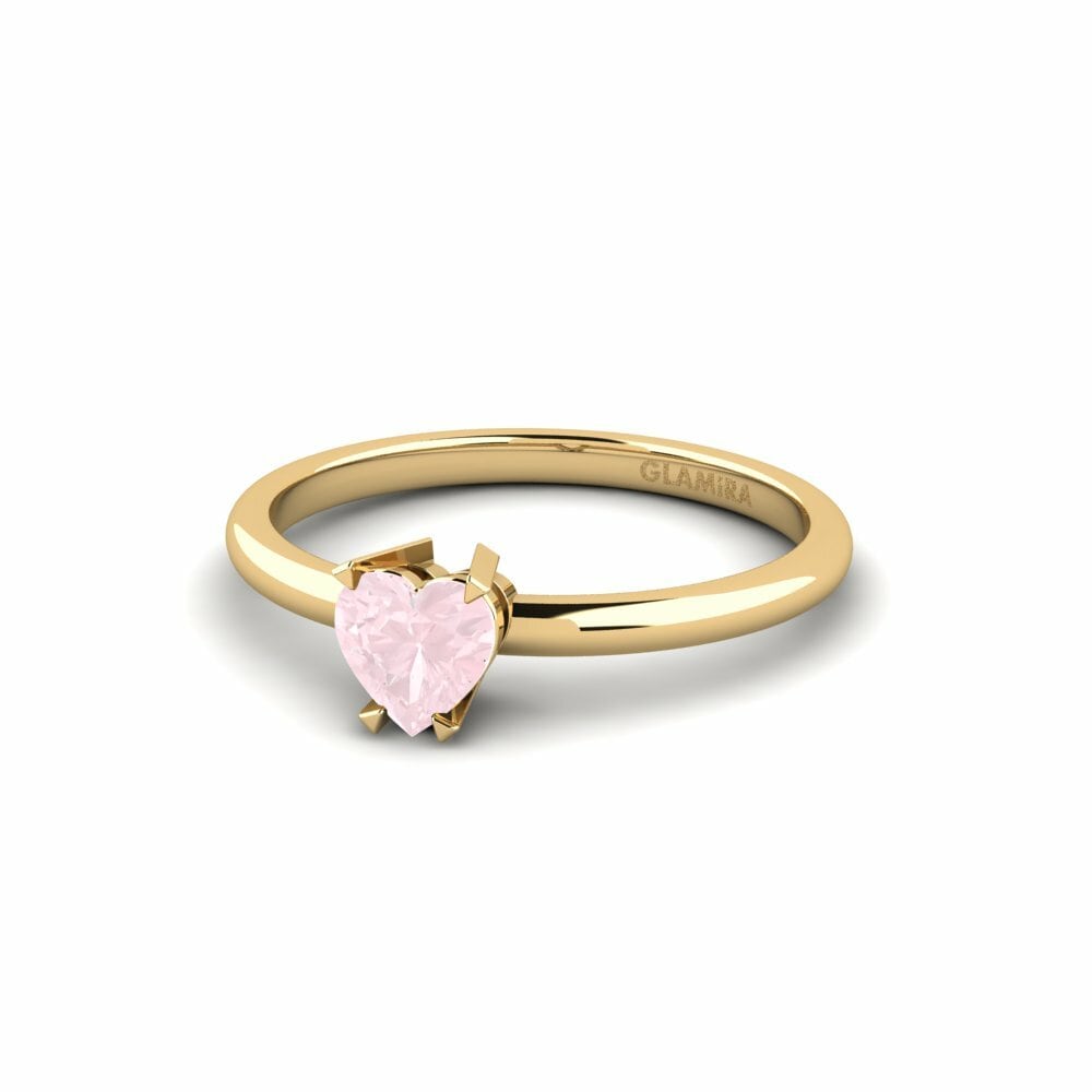 Anello di fidanzamento Armi Quarzo Rosa