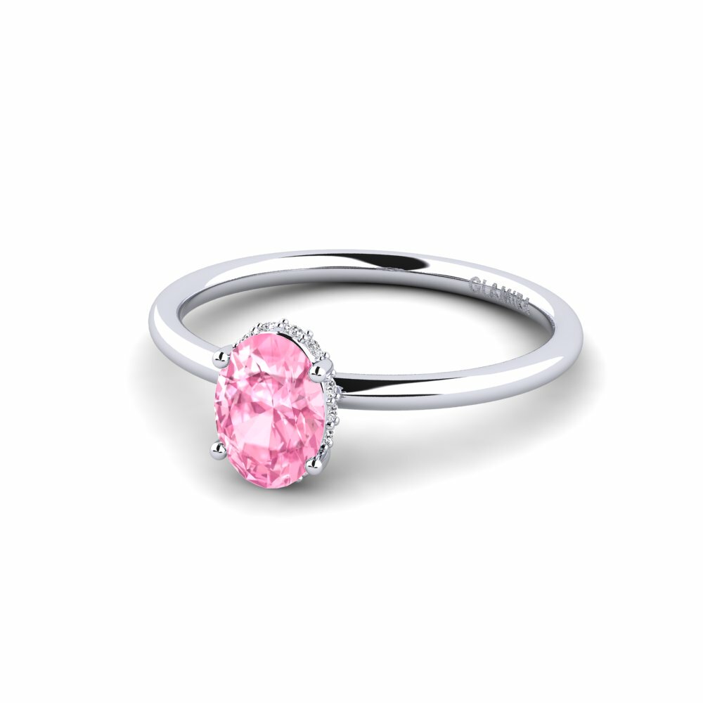 Pink Sapphire Engagement Ring Ayoova