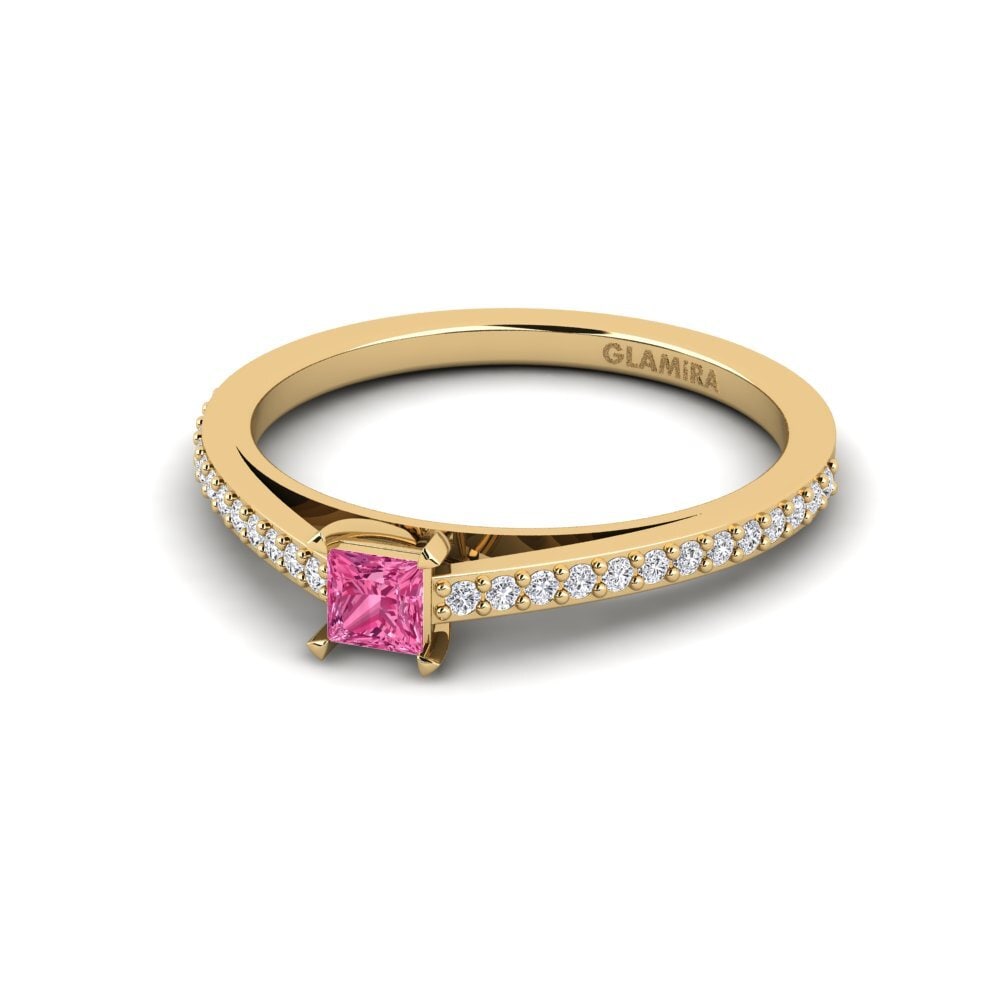 Pink Tourmaline Engagement Ring Azadi