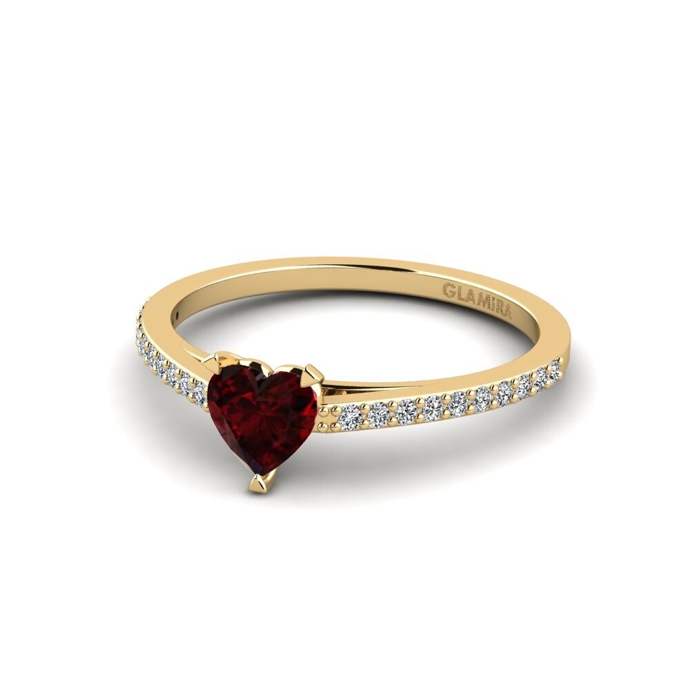Garnet Engagement Ring Blehe