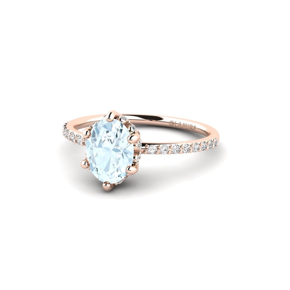 Aquamarine Engagement Ring Firebian