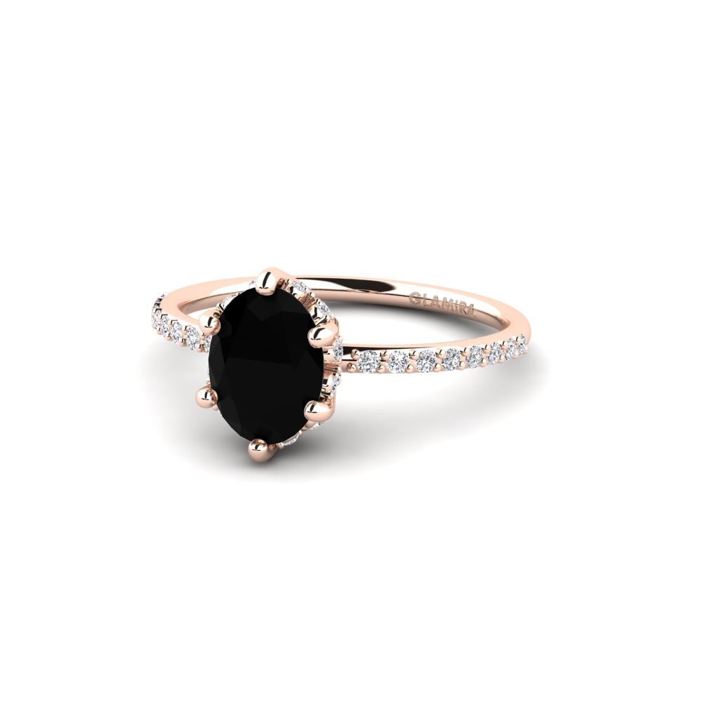Black Diamond Engagement Ring Firebian