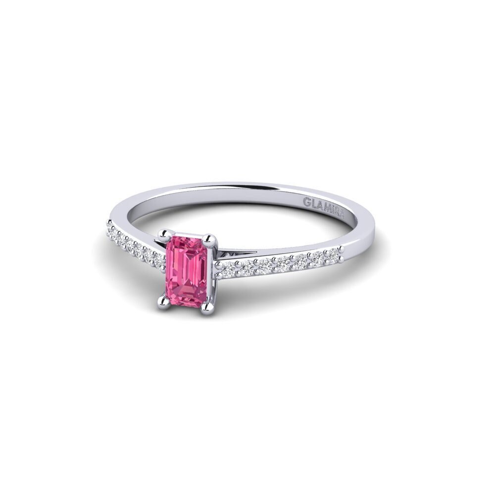 Pink Tourmaline Engagement Ring Leenil