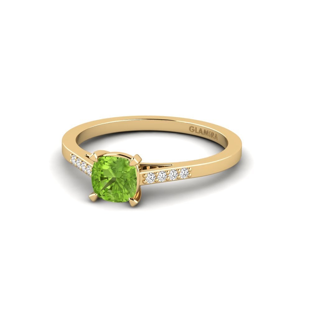 Peridoto Anillo de compromiso Natose