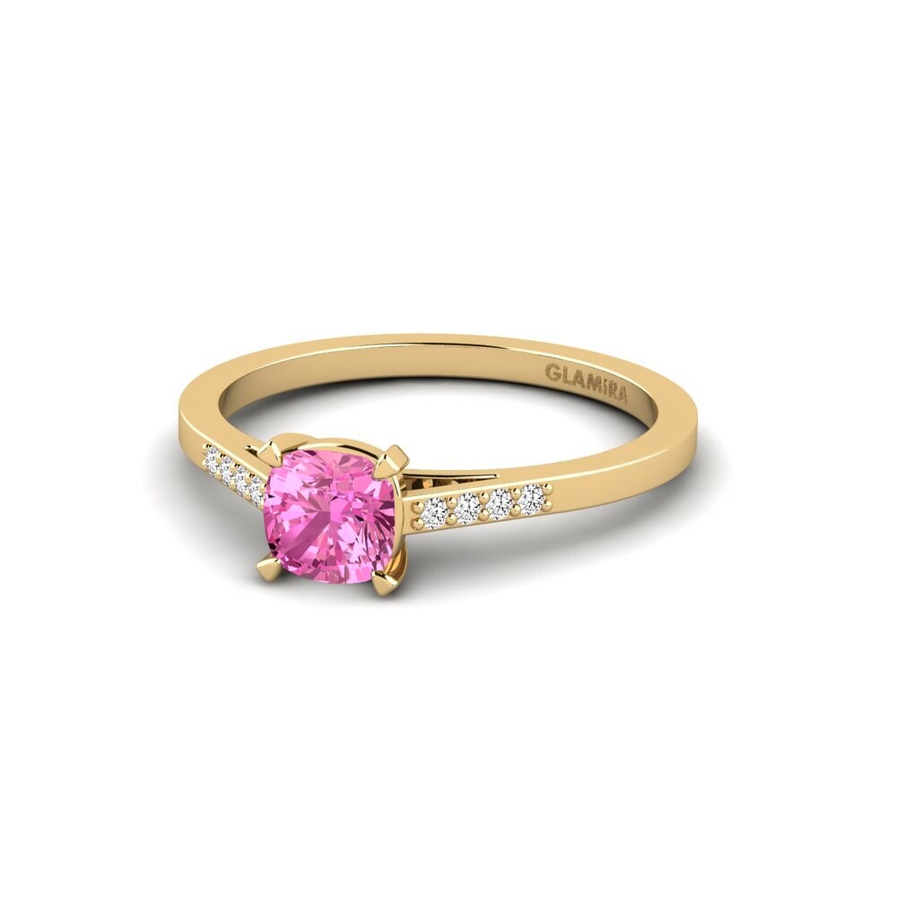 Pink Topaz Engagement Ring Natose