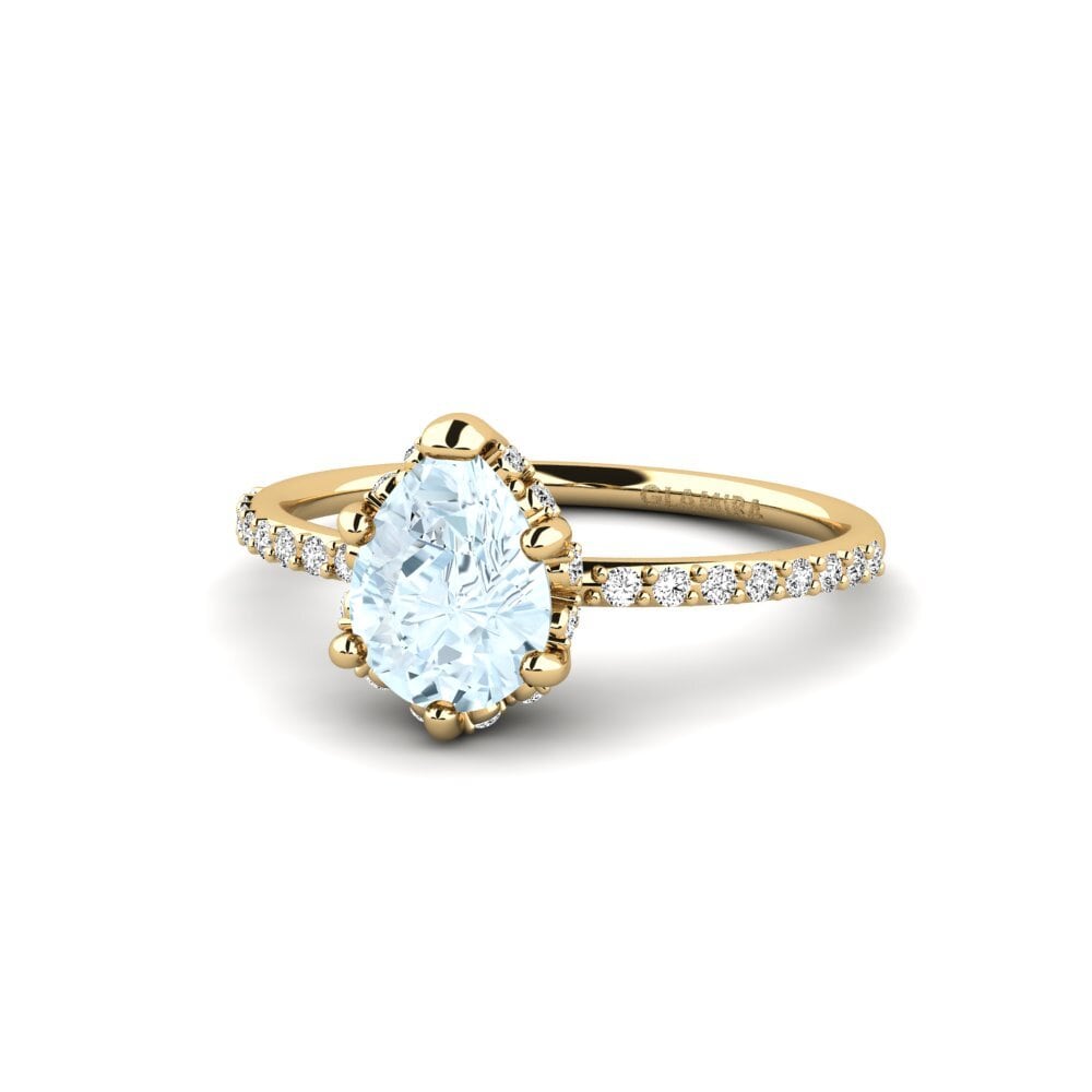 Aquamarine Engagement Ring Nicolena