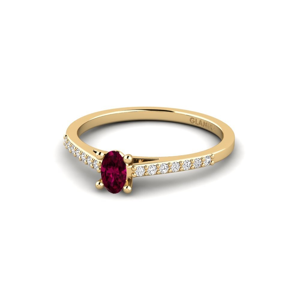Granate Rhodolite Anillo de compromiso Ocorie