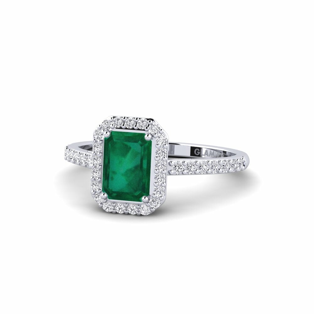 Emerald Engagement Ring Pastolisa