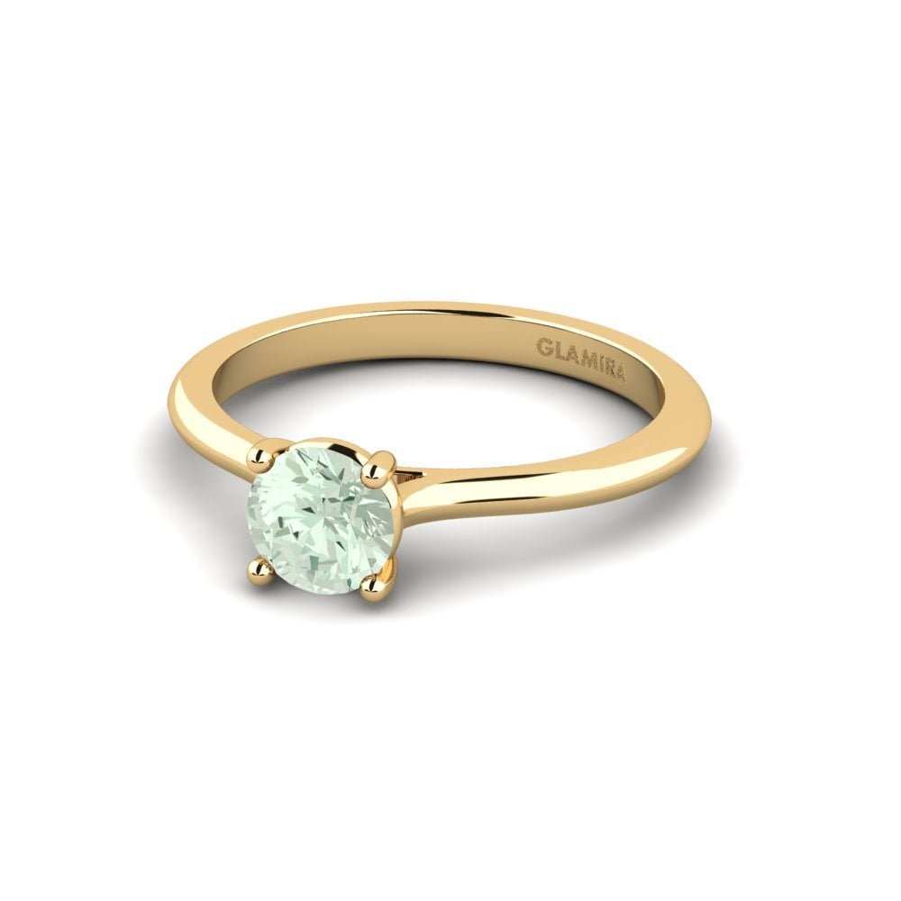 Amatista verde Anillo de compromiso Pavon
