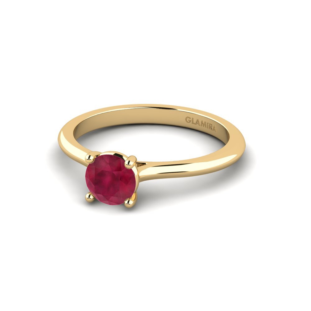 Ruby Engagement Ring Pavon