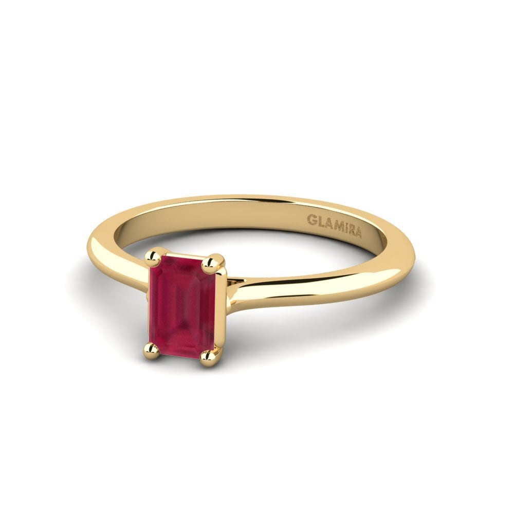 Ruby Engagement Ring Pavones