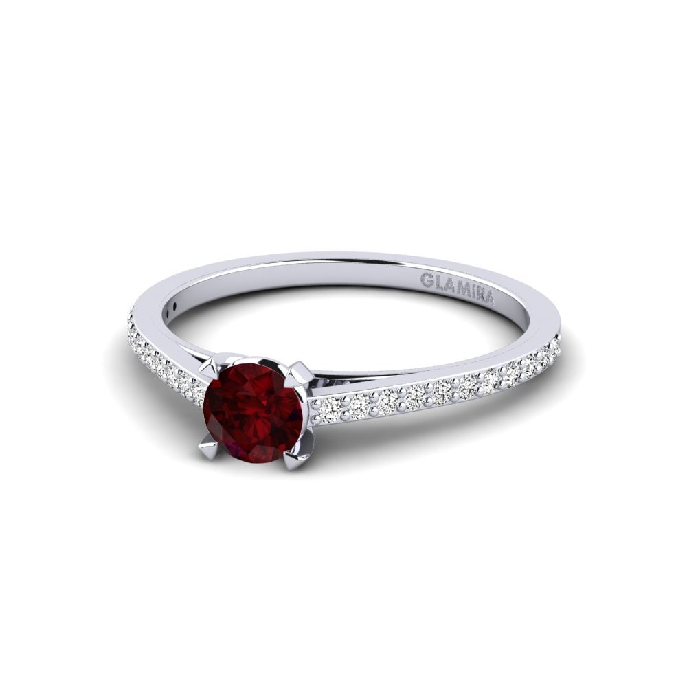 Garnet Engagement Ring Roenou