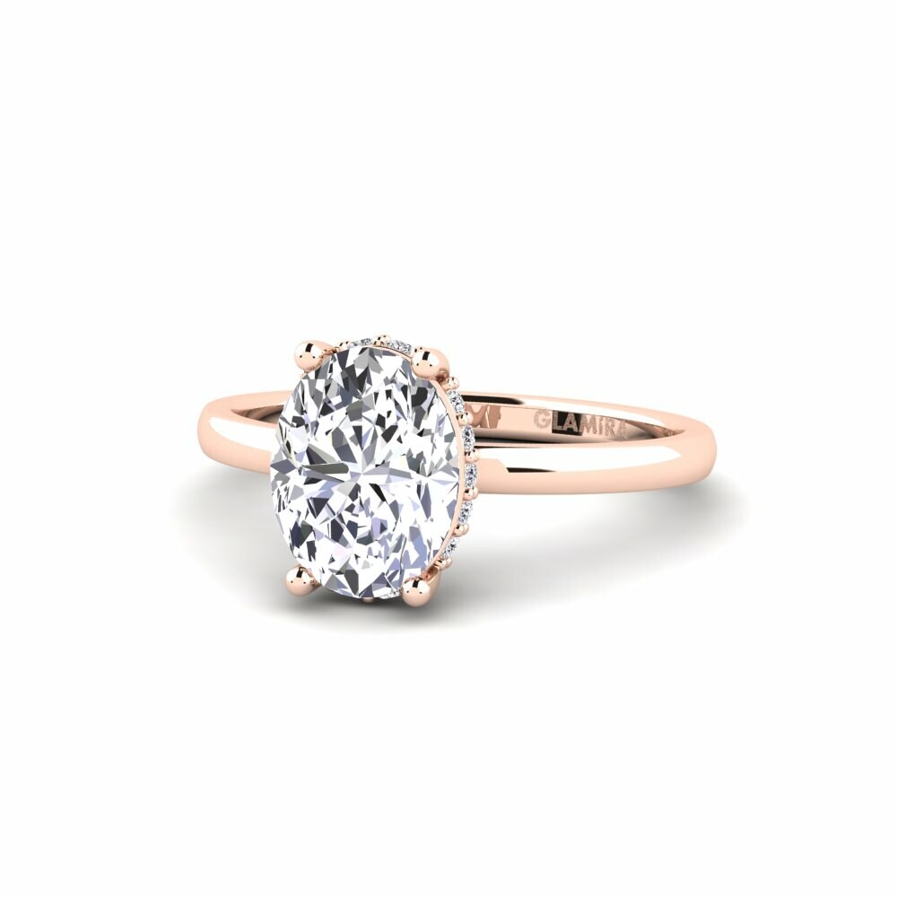 9k Rose Gold Engagement Ring Sipnyo