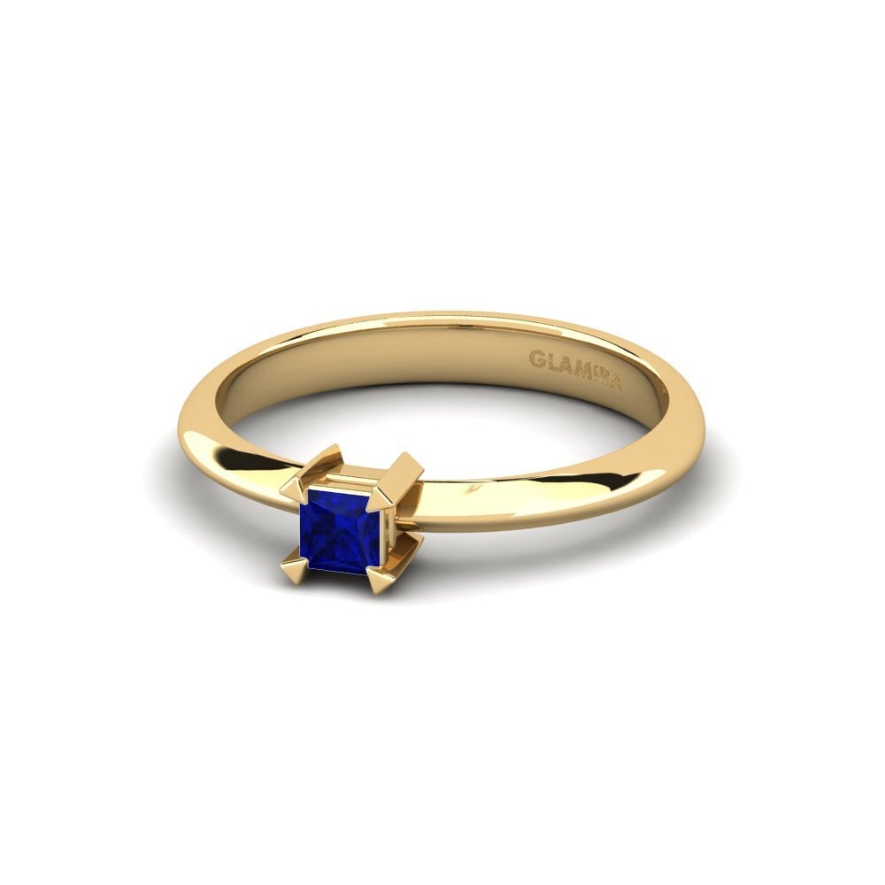 Princess Sapphire Engagement Ring Zembi