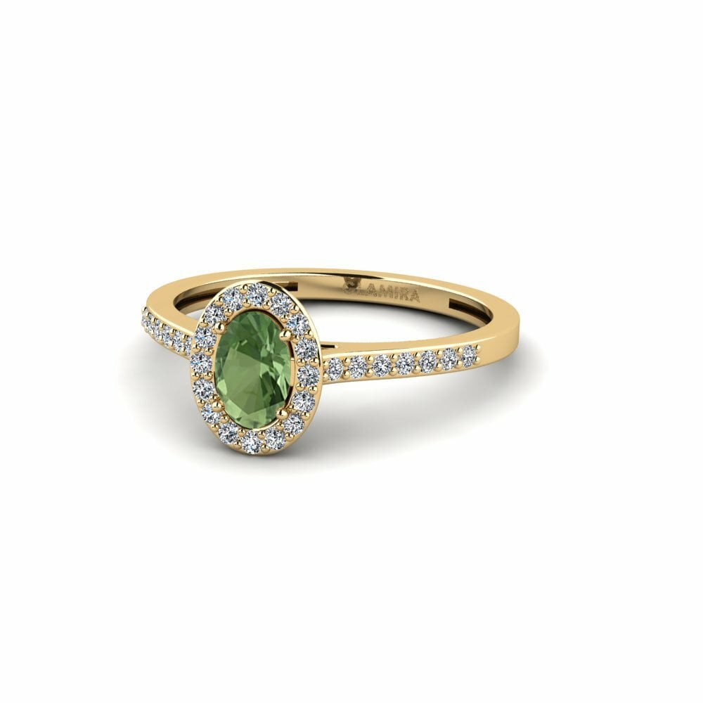 Green Sapphire Engagement Ring Zonel
