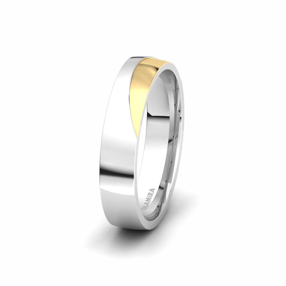 Simple Men's Wedding Ring Cute Start 5 mm