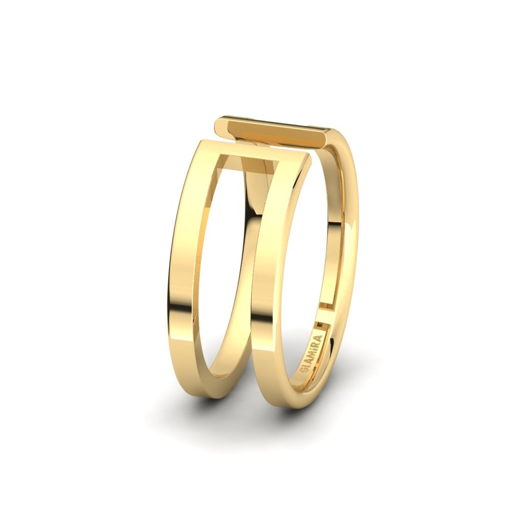 18ct Yellow Gold Men's Wedding Ring Spectacular Spring 8 mm