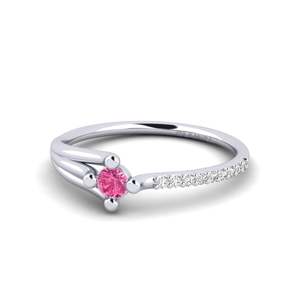 Tourmaline Rose Bague de fiançailles Mocc