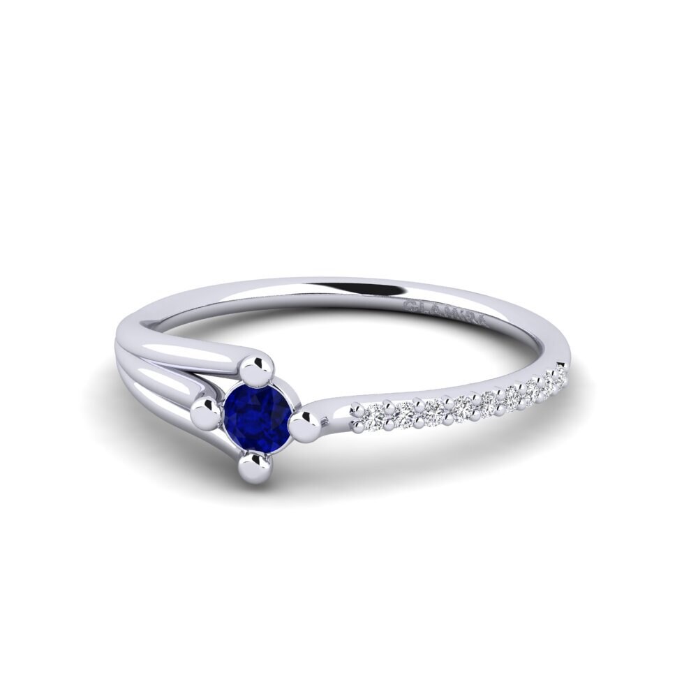 Zafiro Anillo de compromiso Mocc