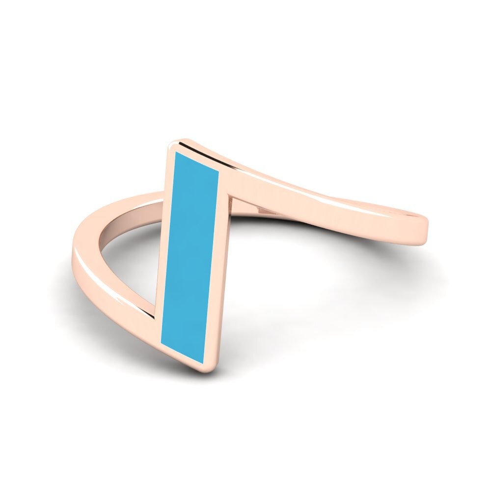 Rotgold 585 Pinker Ring Aton