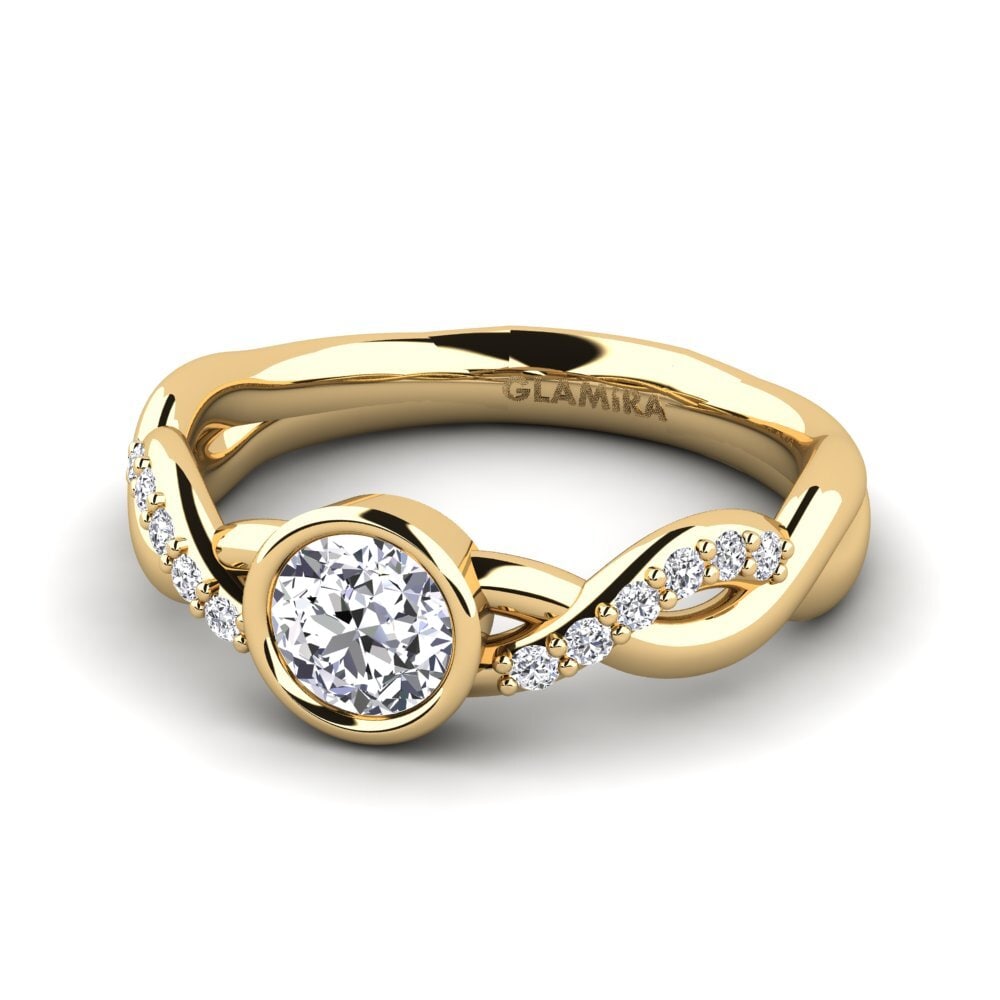 Diamante cultivado en laboratorio Anillo meñique Baromenat