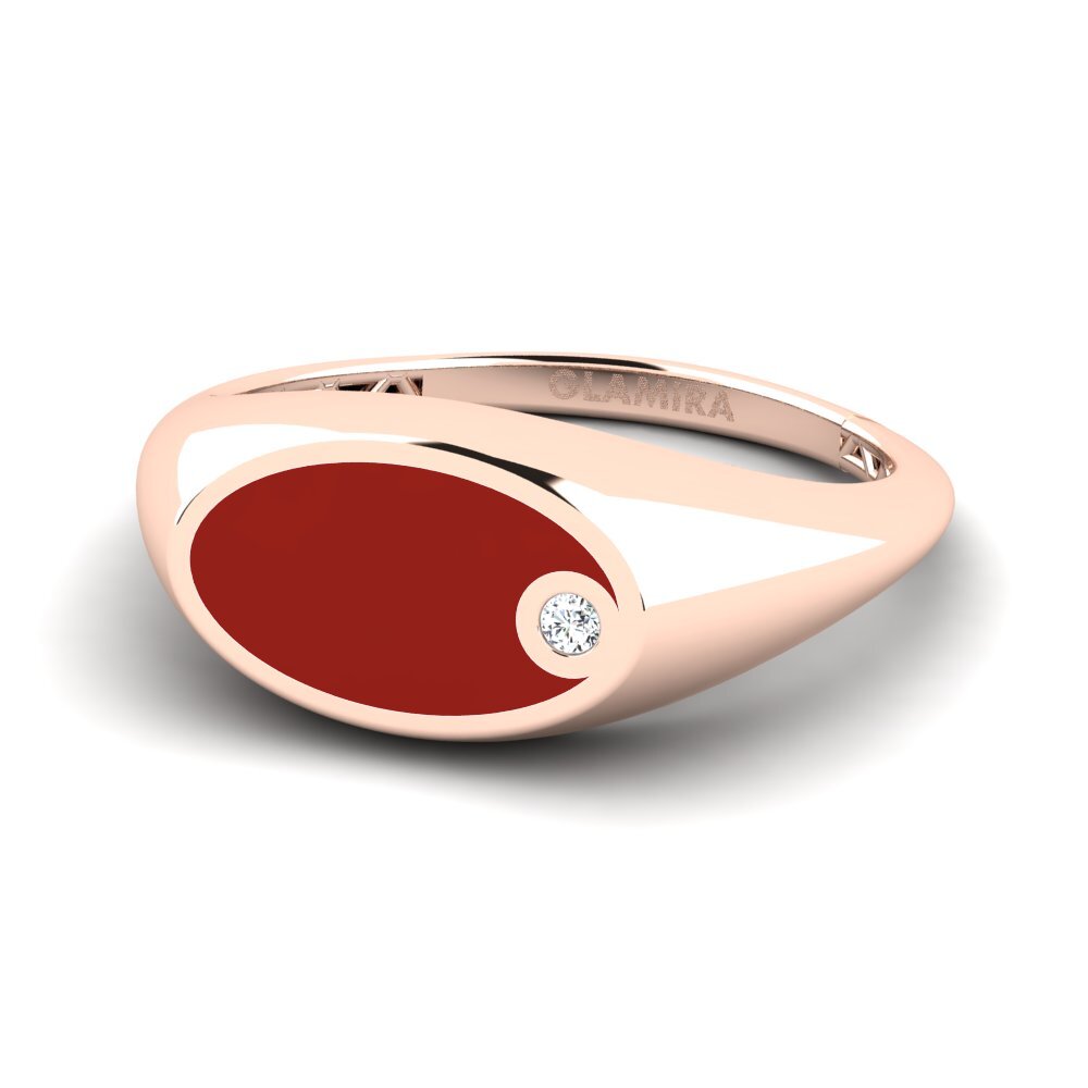 14ct Rose Gold Pinky Ring Clysi