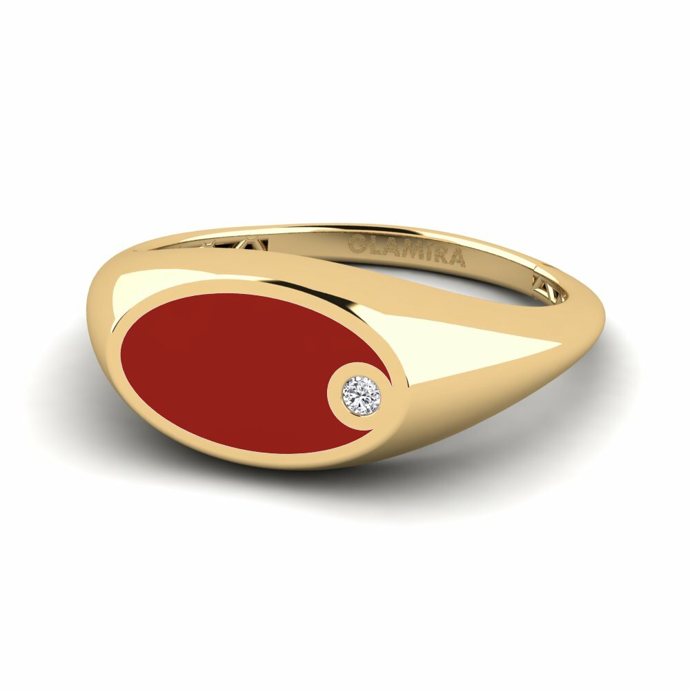 Diamant De Synthèse Anneau rose Clysi