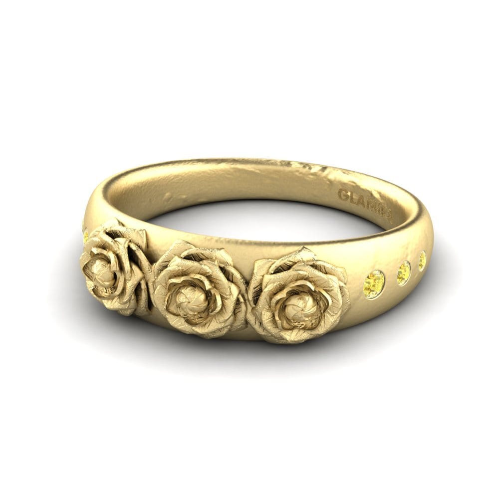 Zafiro amarillo Anillo meñique Eclate