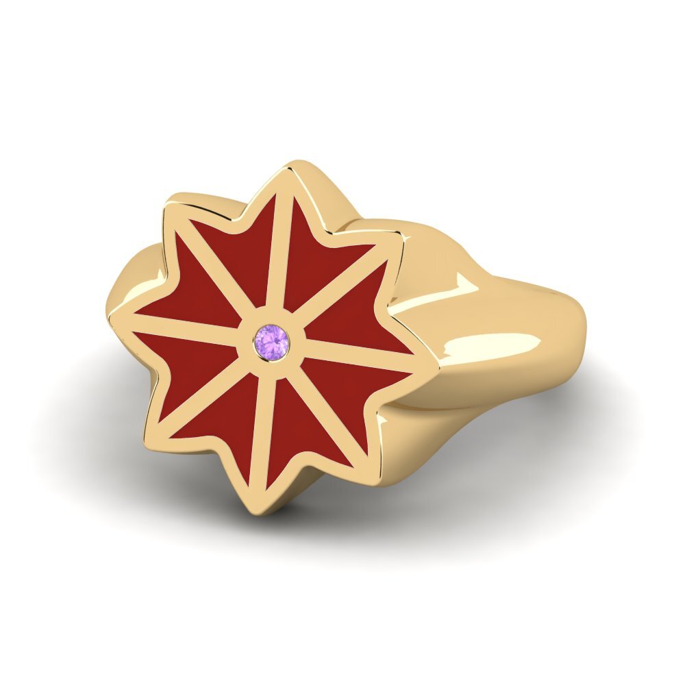 Amethyst Pinker Ring Gemeddo