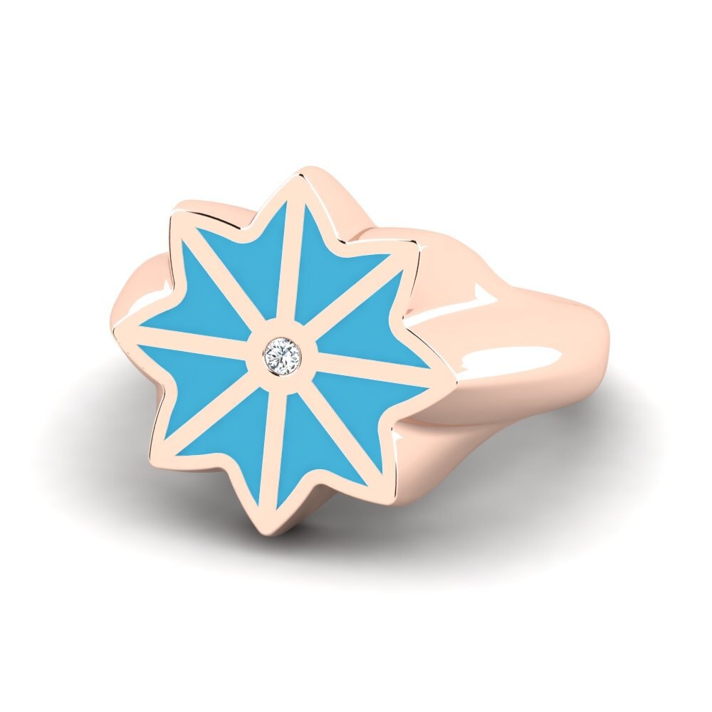 Rotgold 375 Pinker Ring Gemeddo
