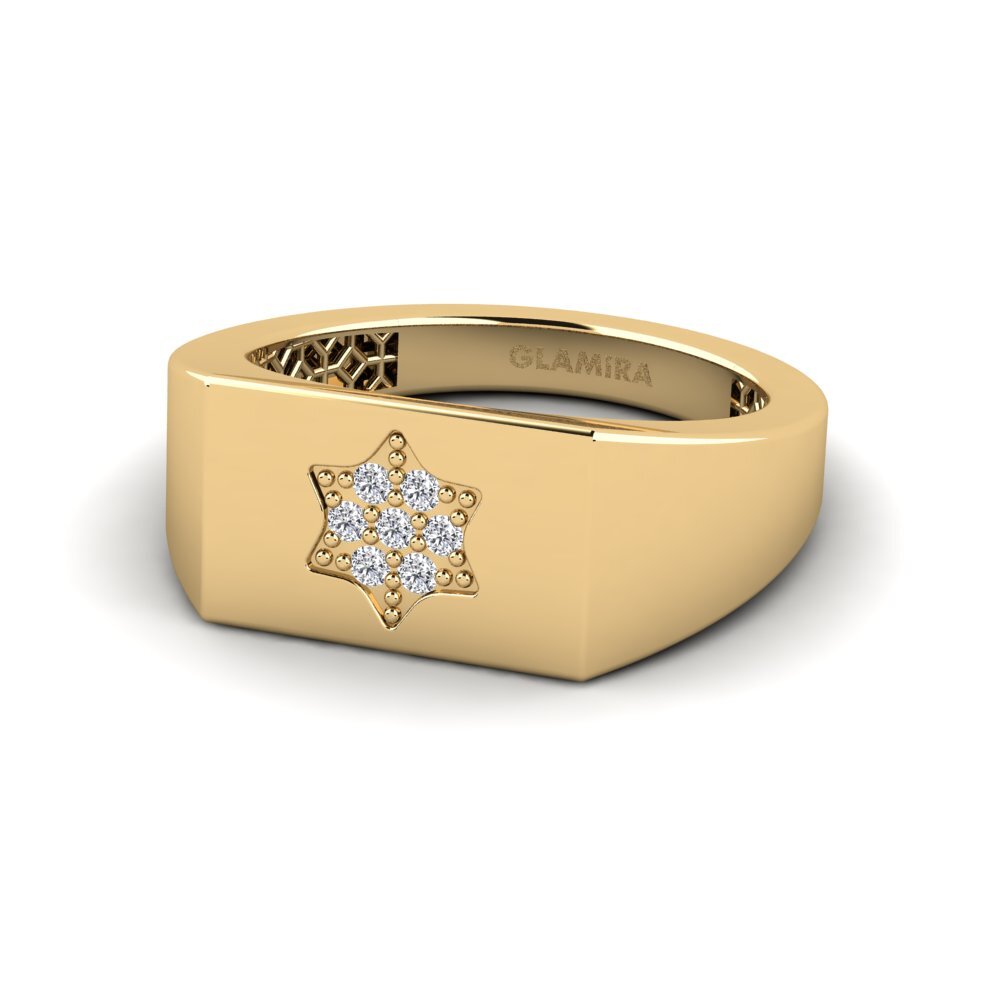 Diamante cultivado en laboratorio Anillo meñique Hoarr