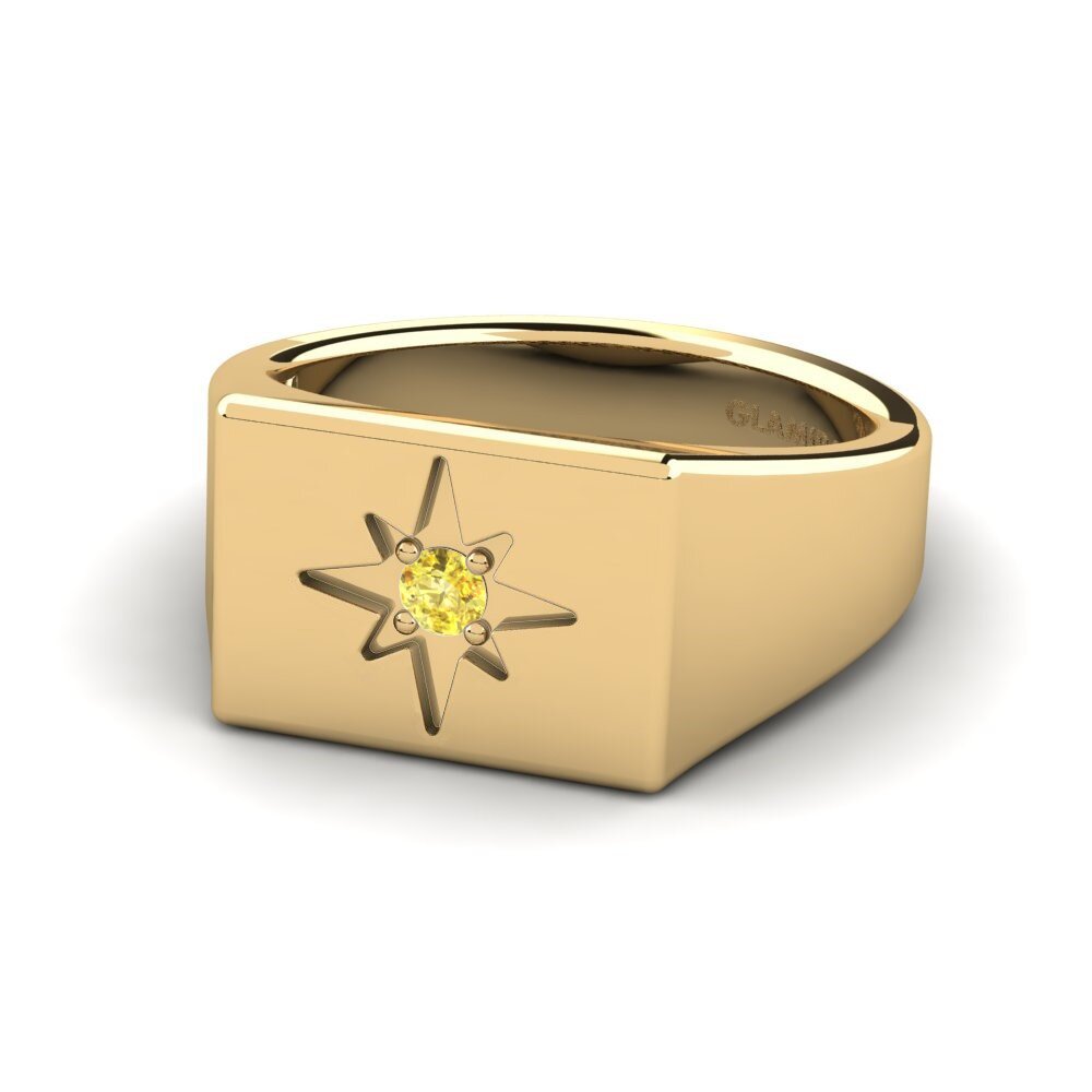 Zafiro amarillo Anillo meñique Jupery