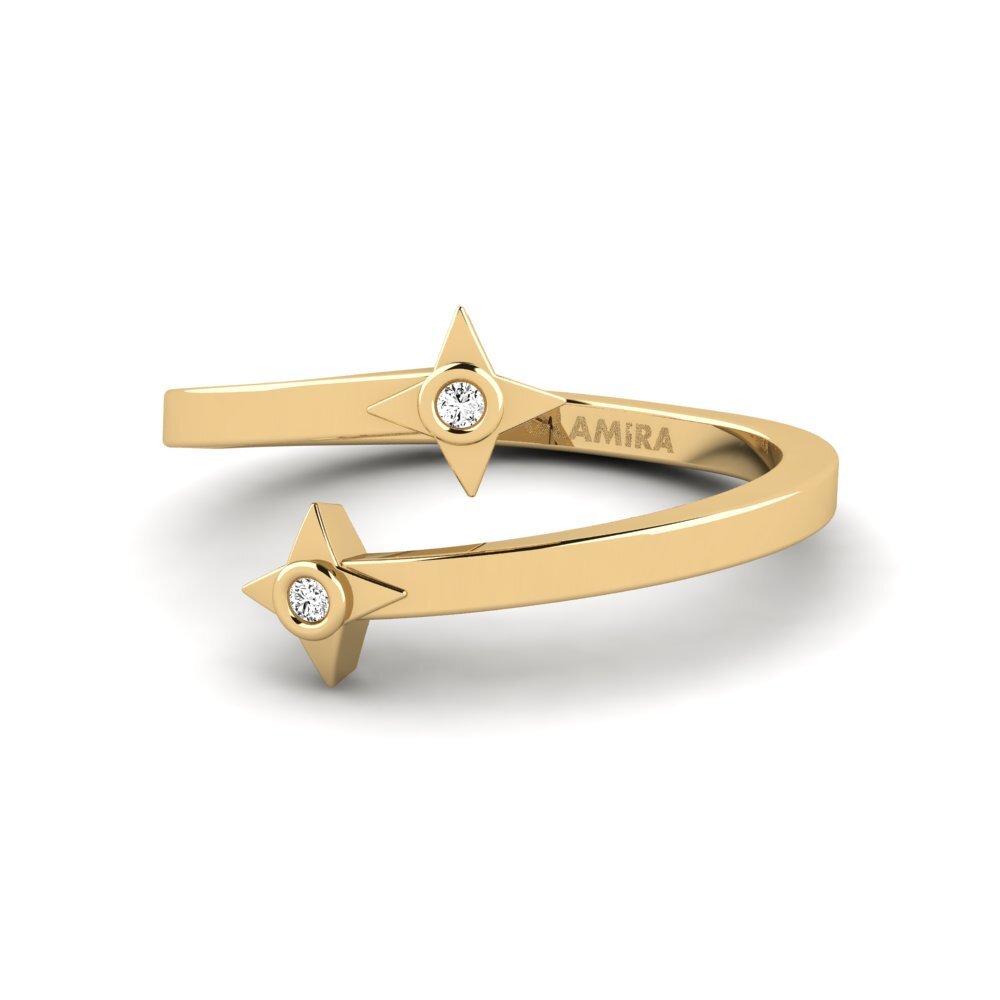 Moissanite Anéis de Mindinho Lionesi