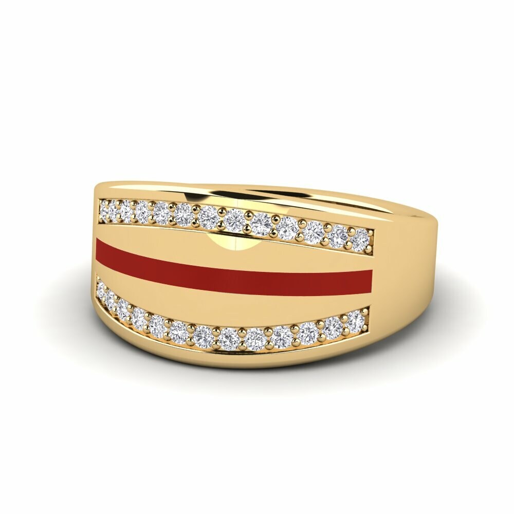 Diamant De Synthèse Anneau rose Loadan