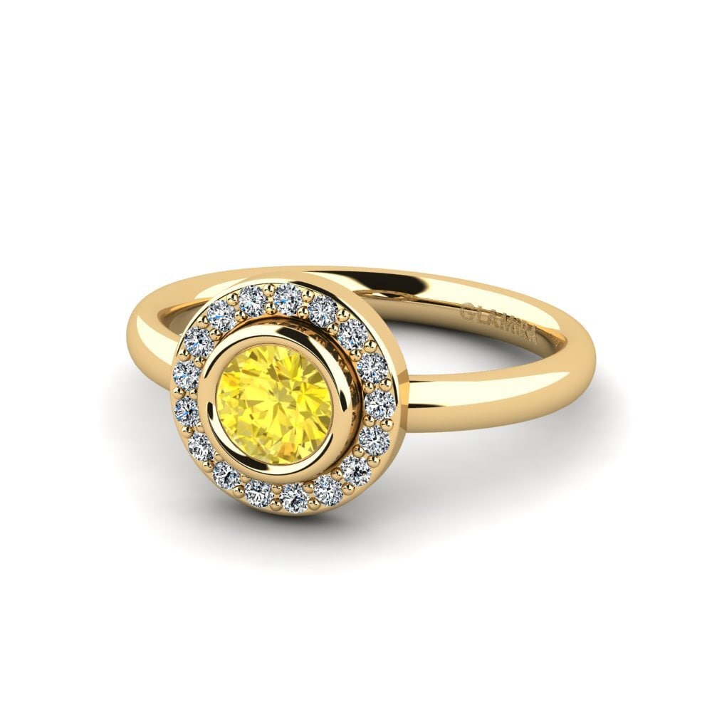 Zafiro amarillo Anillo meñique Lytho
