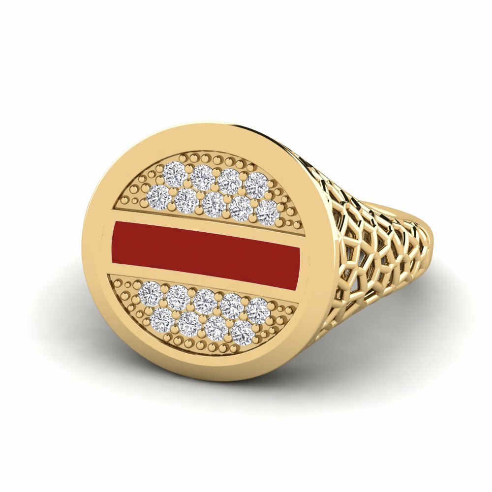 Diamant De Synthèse Anneau rose Motoldi