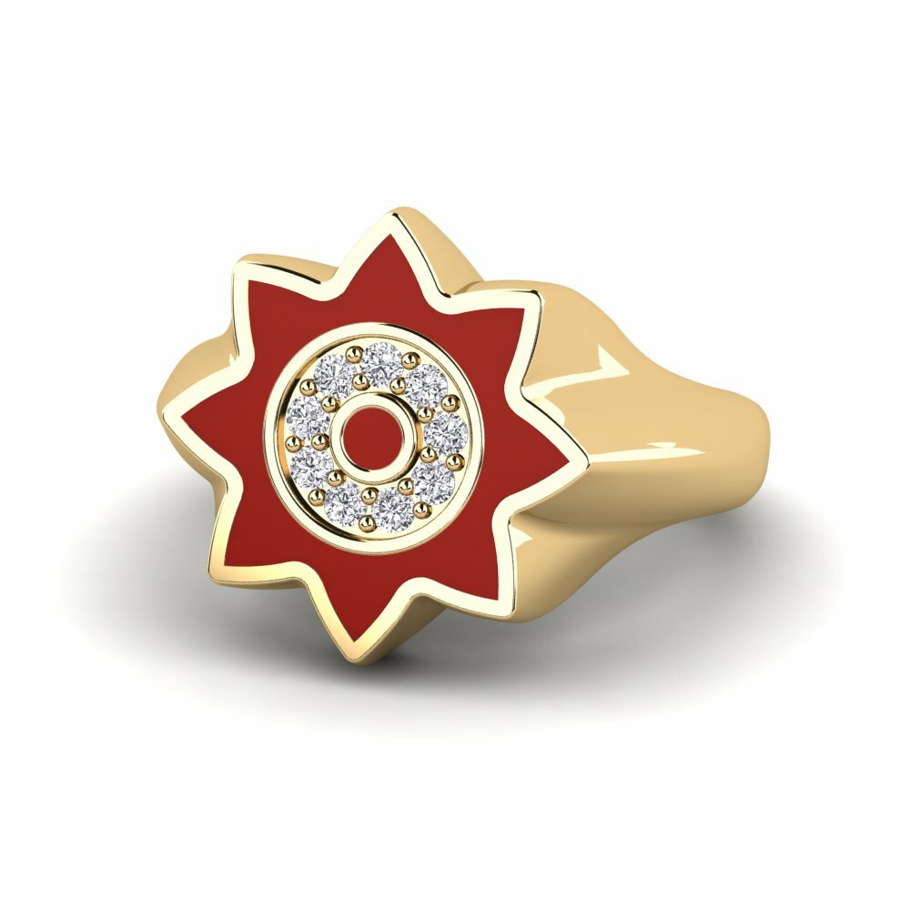 Diamant De Synthèse Anneau rose Olorgen