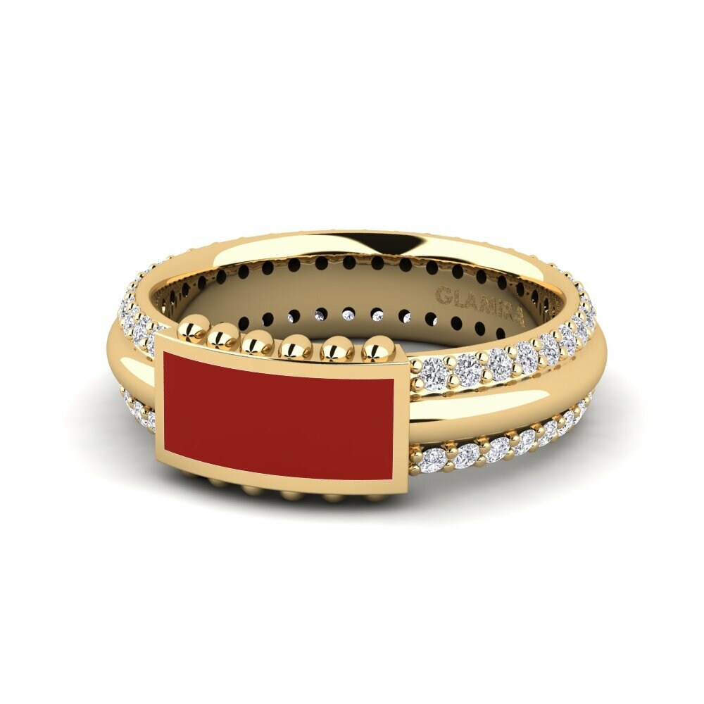 Diamant De Synthèse Anneau rose Prinseld