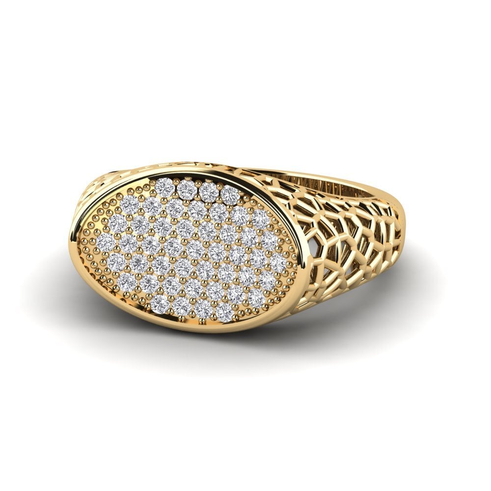 Diamante cultivado en laboratorio Anillo meñique Rymbr